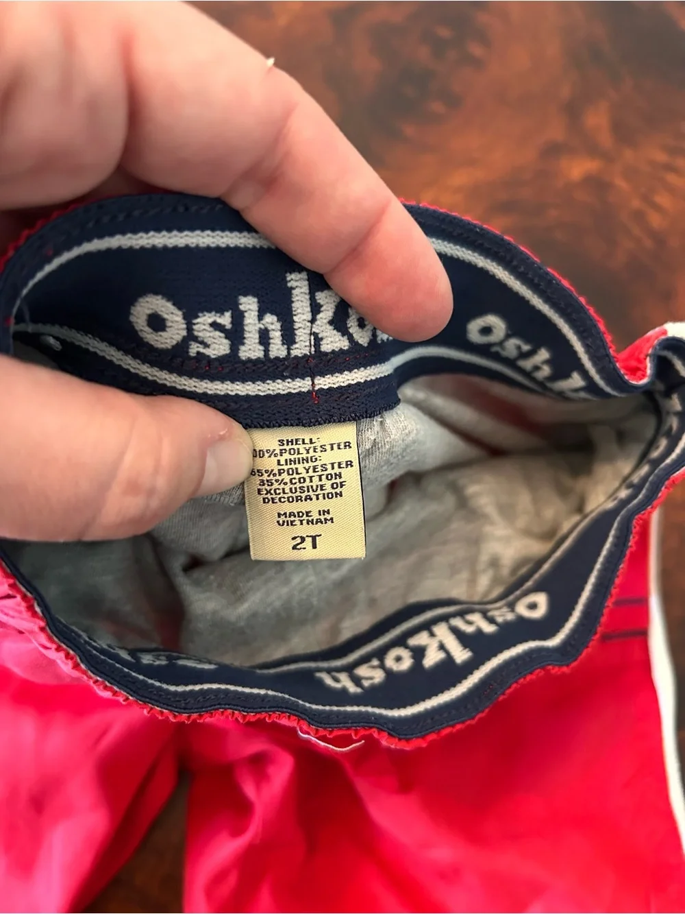 OshKosh B'Gosh Toddler Boys' Athletic Track Pants  2T Red Lined